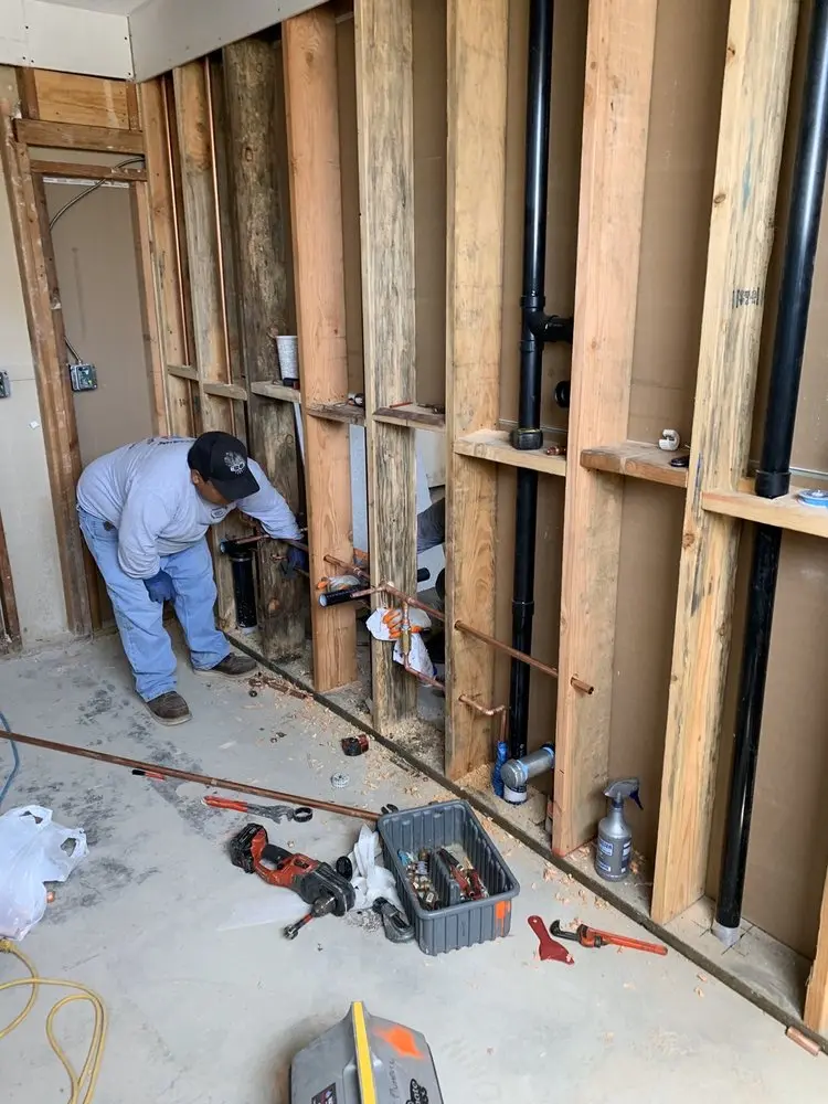 Commercial rough-in plumbing for Trenchless Sewer Repair in Klinesville